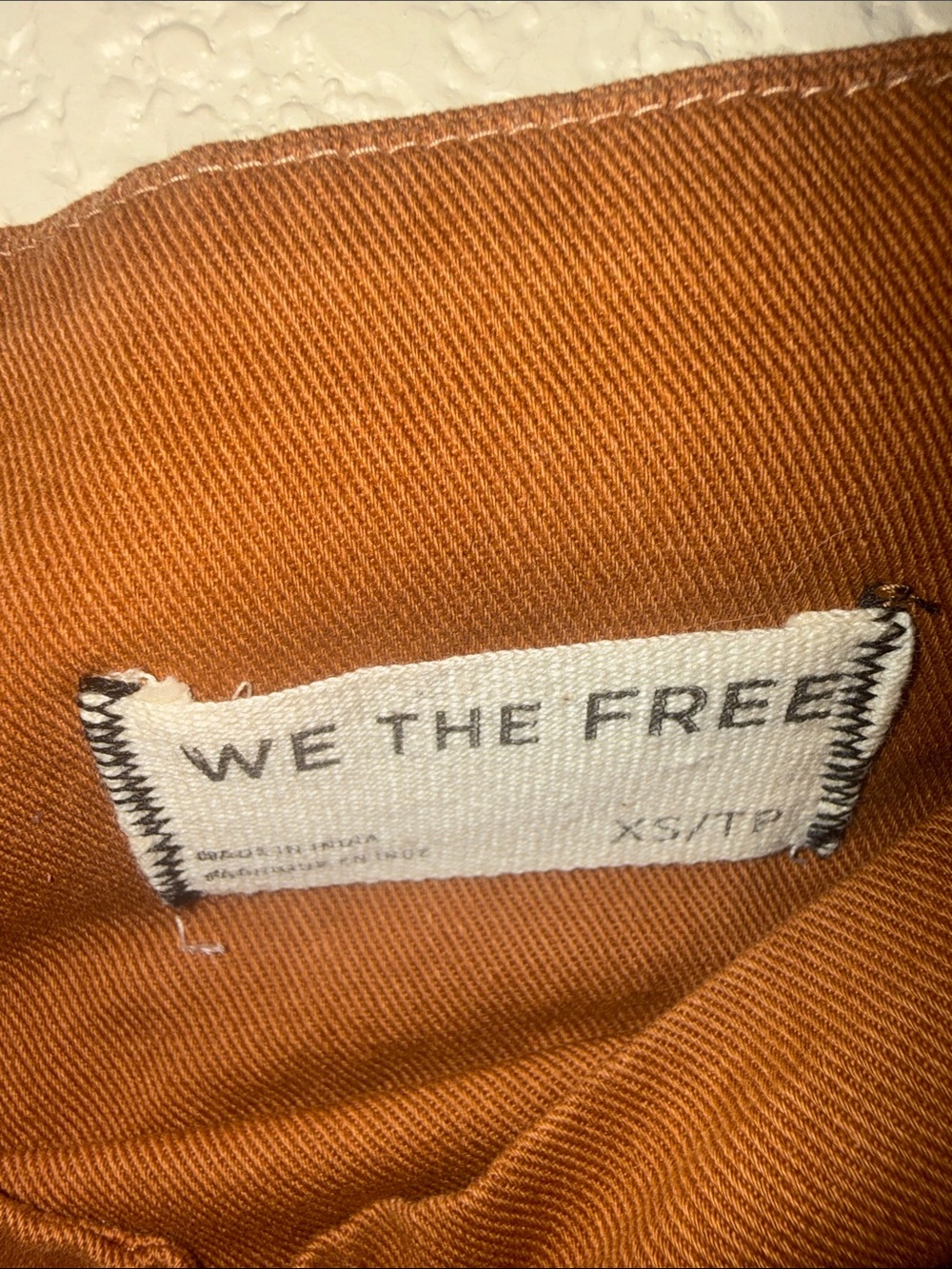 We The Free Cropped Wide-Leg Pants in Rust - Picture 2 of 7